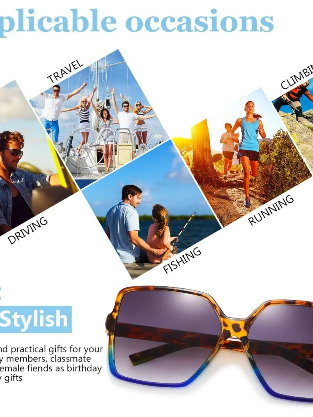 Fashionable Oversized Square Sunglasses with Polarized Lenses – 3 Chic Options